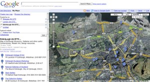 Screen Capture of Art e-Maps