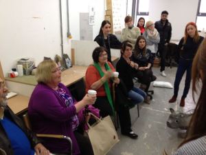 North Edinburgh History Group and CAP2 discussing the work produced for LOCAL